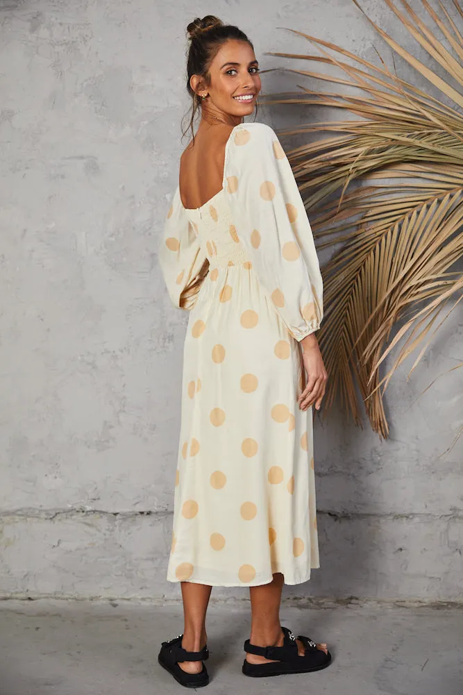 Sweet Vanilla Maxi Dress sold by Fortunate One product image thumbnail 5