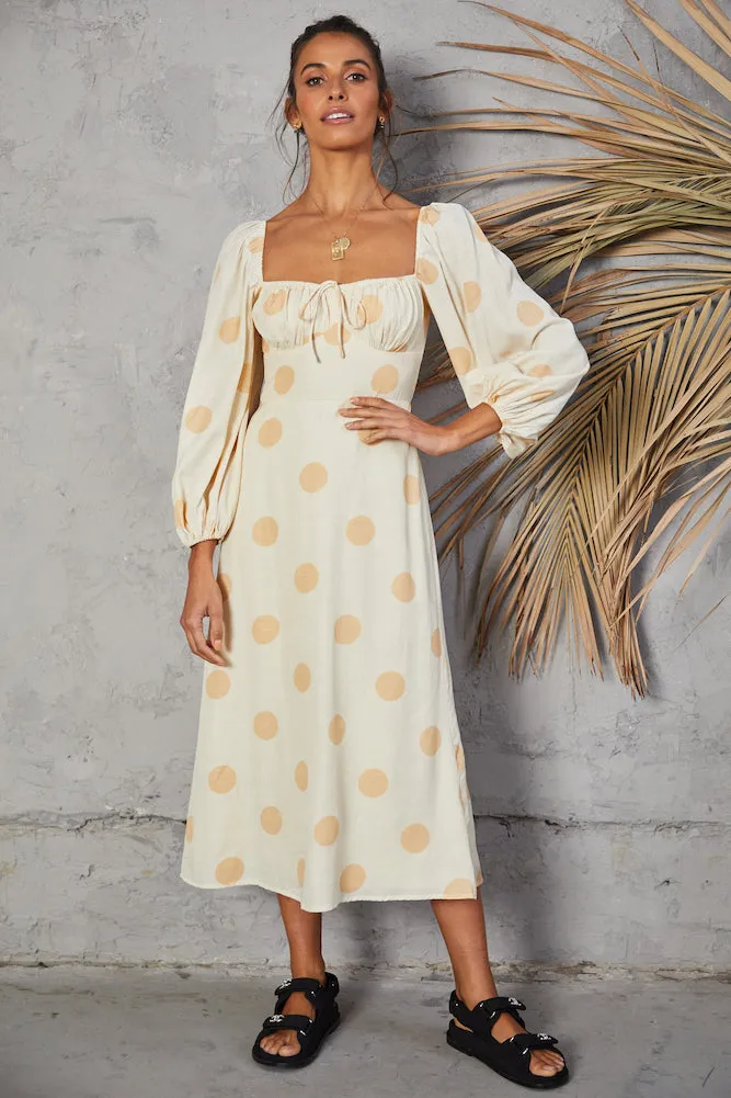 Sweet Vanilla Maxi Dress sold by Fortunate One product image thumbnail 3