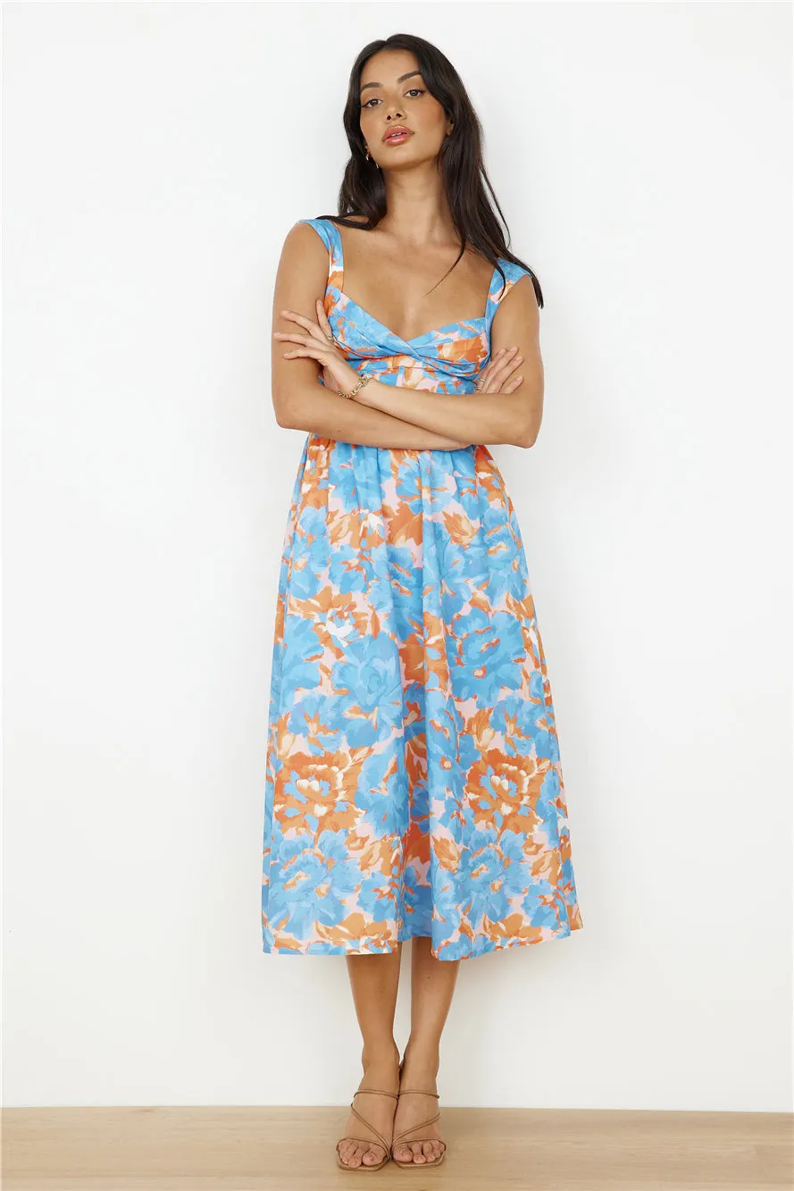 All Day Midi Dress Blue sold by Fortunate One product image thumbnail 2