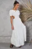 Open Promises Maxi Dress White sold by Fortunate One