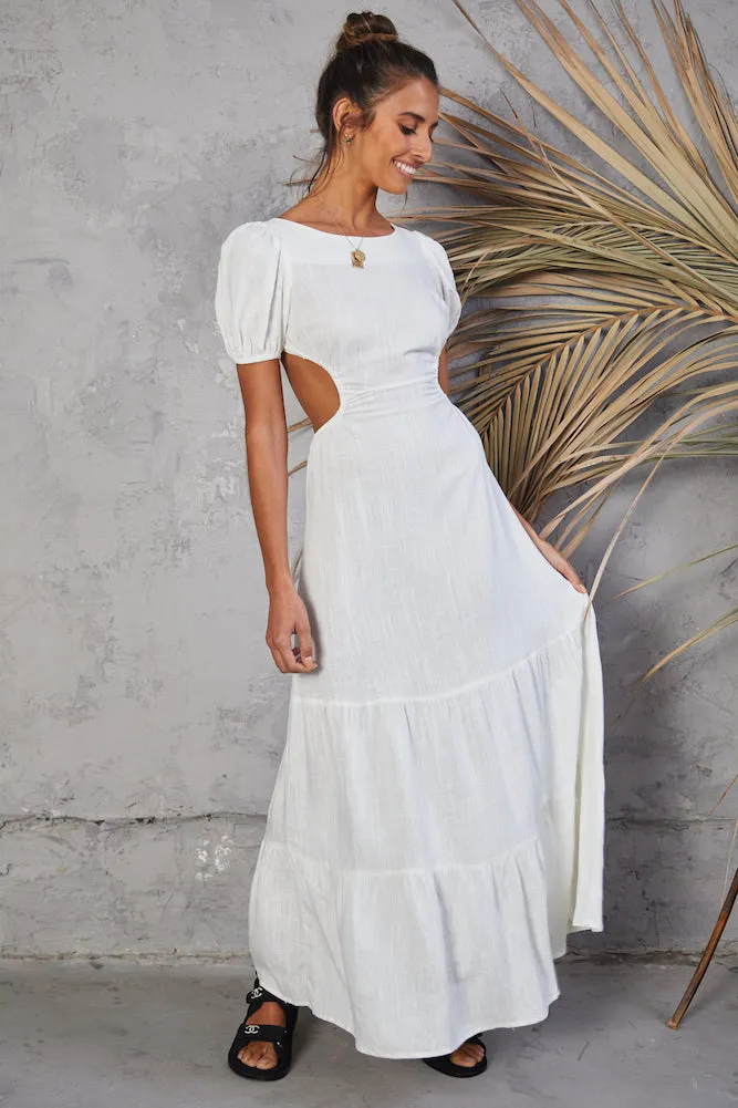 Open Promises Maxi Dress White sold by Fortunate One product image thumbnail 3