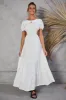 Open Promises Maxi Dress White sold by Fortunate One