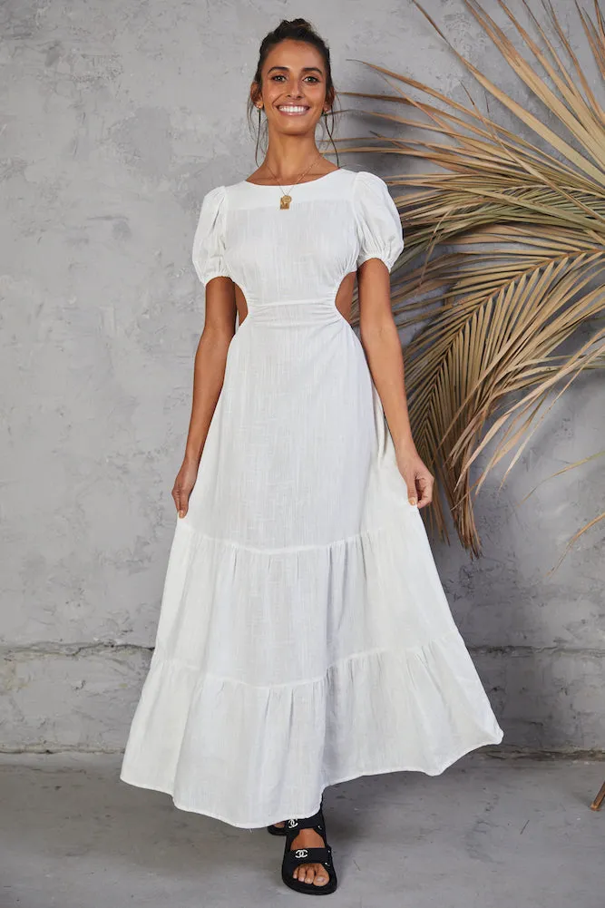 Open Promises Maxi Dress White sold by Fortunate One product image thumbnail 4