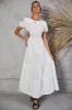 Open Promises Maxi Dress White sold by Fortunate One