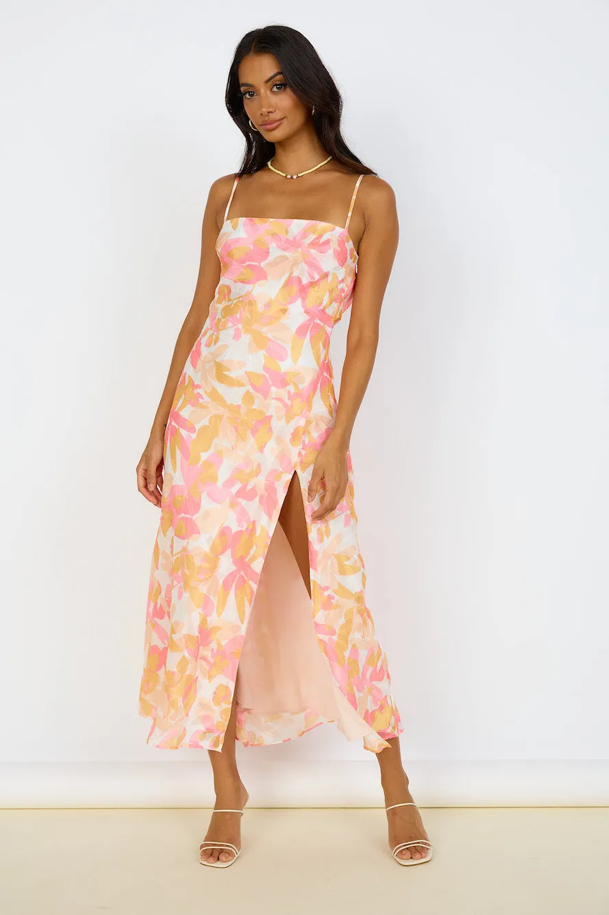 Dreamweavers Maxi Dress Pink sold by Fortunate One