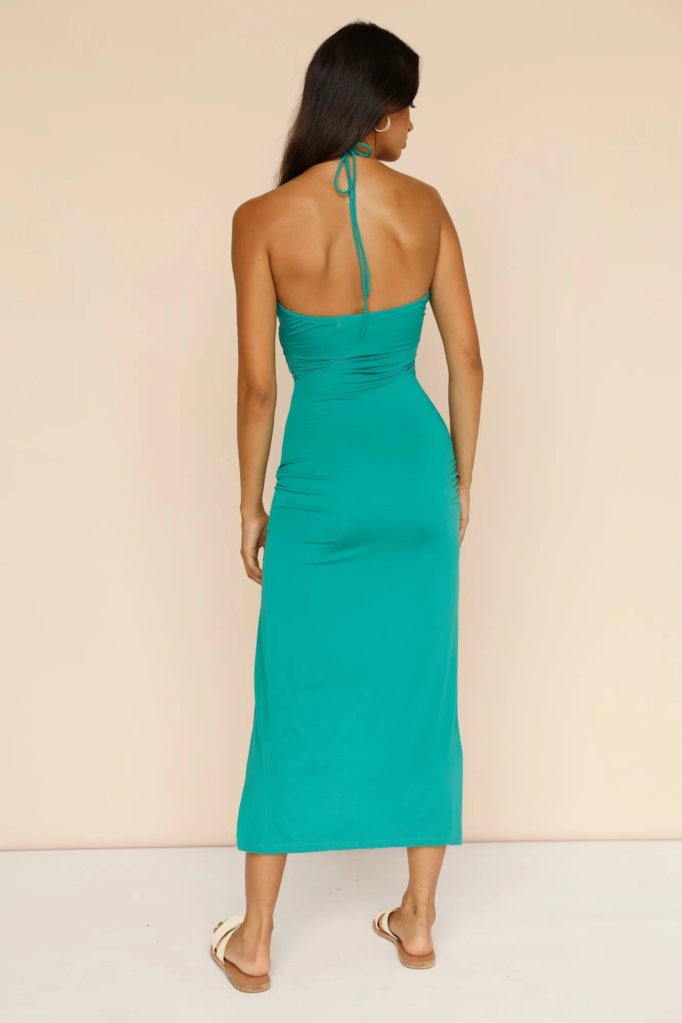 Stay Tonight Maxi Dress Green sold by Fortunate One product image thumbnail 5