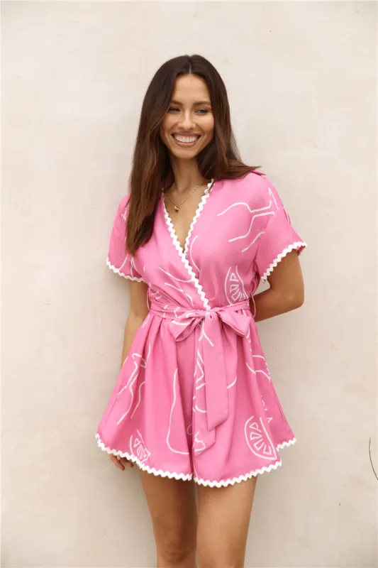 Destined To Be Romper Pink sold by Fortunate One