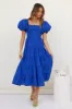 Adela Maxi Dress Blue sold by Fortunate One