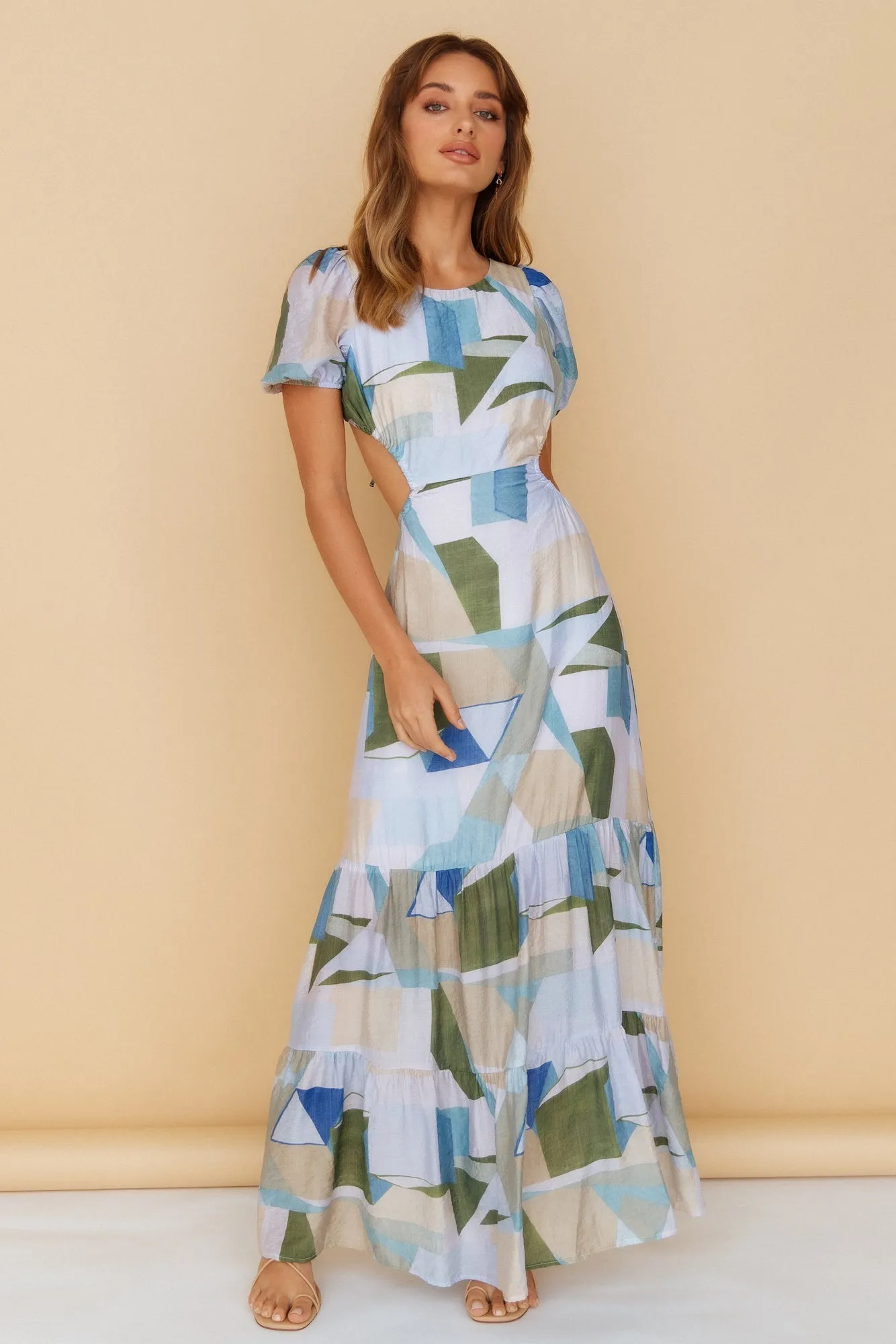 Impression Maxi Dress Blue sold by Fortunate One product image thumbnail 2