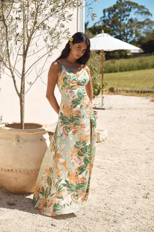 Rainforest Glow Maxi Dress Green sold by Fortunate One