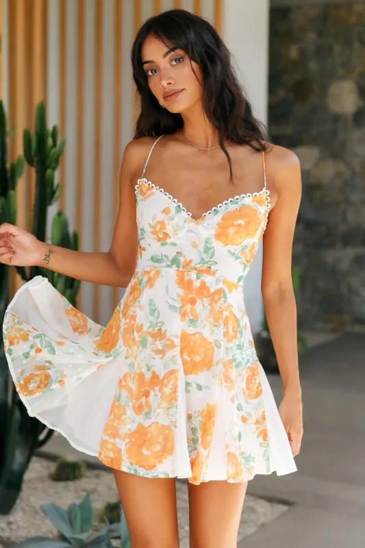 Feel The Sun Dress Orange sold by Fortunate One