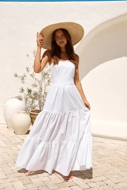 SEVEN WONDERS Bristol Maxi Dress White sold by Fortunate One