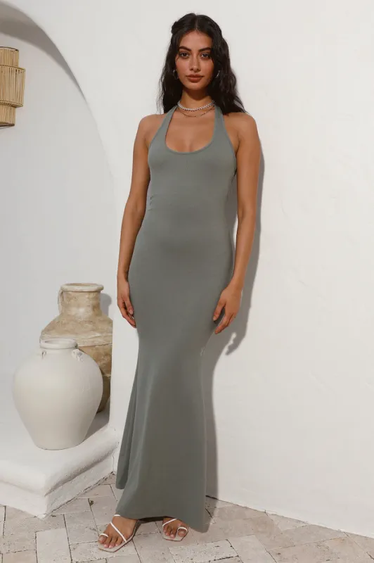 Do Not Disturb Maxi Dress Sage sold by Fortunate One