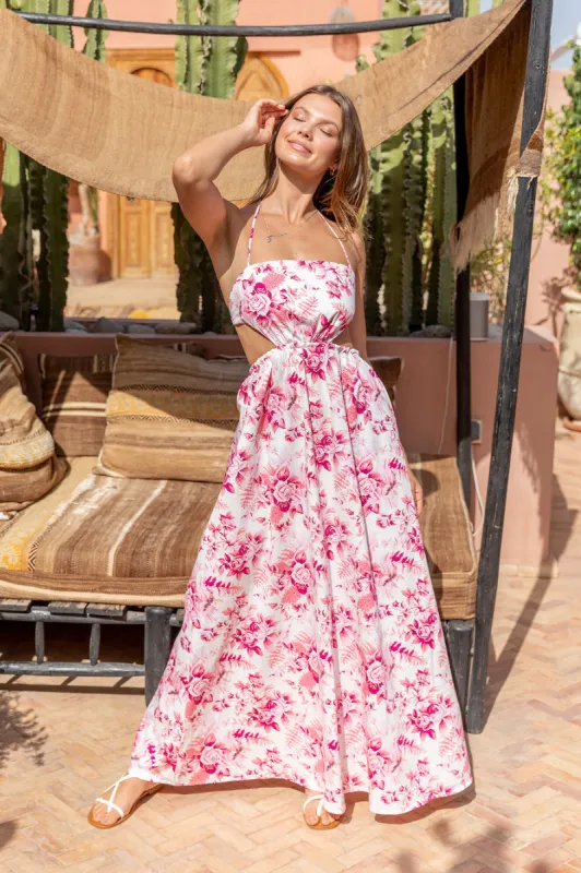 HELLO MOLLY Should We Go Maxi Dress Floral sold by Fortunate One