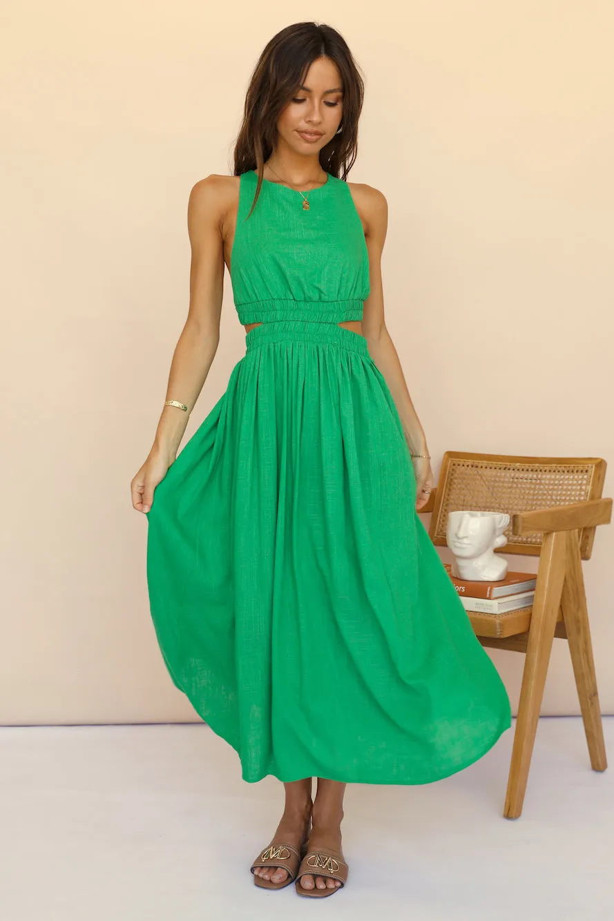 Best With Time Maxi Dress Green sold by Fortunate One product image thumbnail 4
