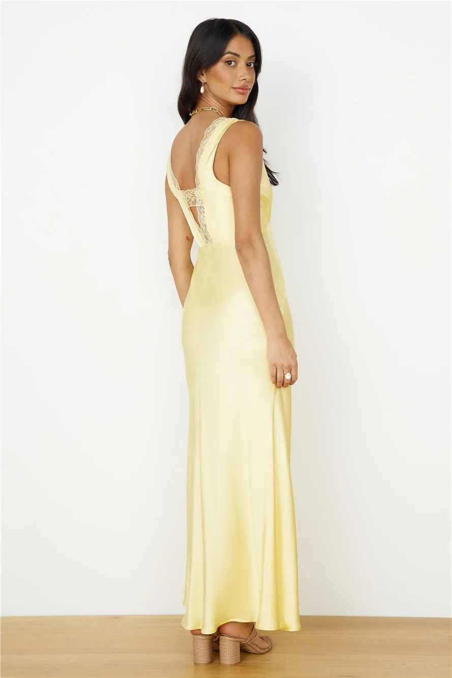 Dreaming Desire Maxi Dress Yellow sold by Fortunate One product image thumbnail 5