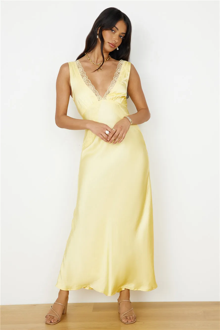 Dreaming Desire Maxi Dress Yellow sold by Fortunate One product image thumbnail 3