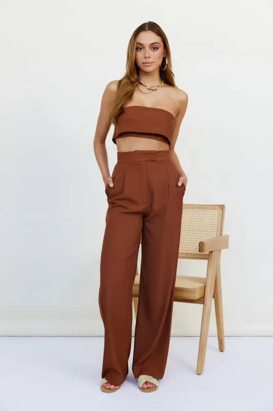 Solaris Pants Brown sold by Fortunate One