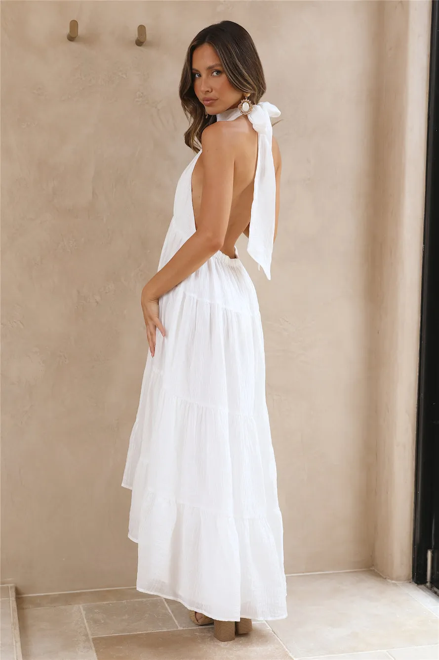 Spring Sunsets Maxi Dress White sold by Fortunate One product image thumbnail 4