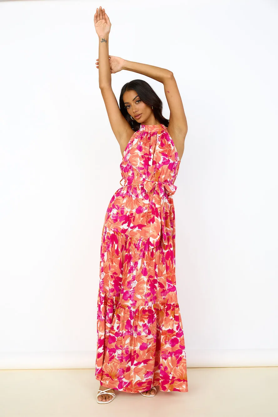 Peach Pie Maxi Dress Pink sold by Fortunate One product image thumbnail 4