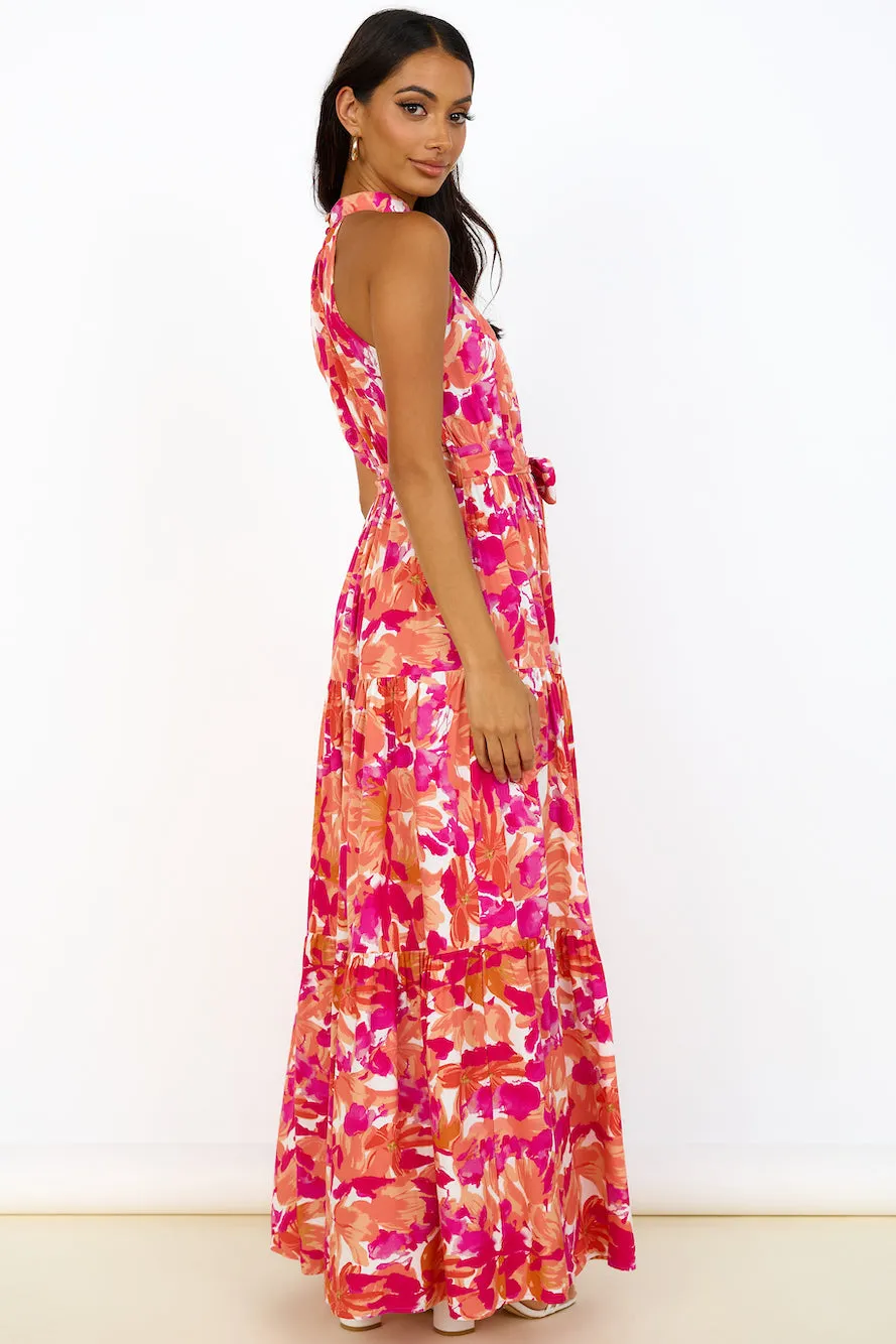 Peach Pie Maxi Dress Pink sold by Fortunate One product image thumbnail 5
