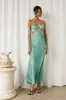 Century Celebrations Maxi Dress Aqua sold by Fortunate One