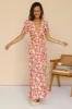 Peach Bouquet Maxi Dress sold by Fortunate One