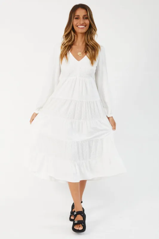 Starlight Maxi Dress White sold by Fortunate One