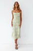 Leora Midi Dress Green sold by Fortunate One