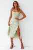 Leora Midi Dress Green sold by Fortunate One