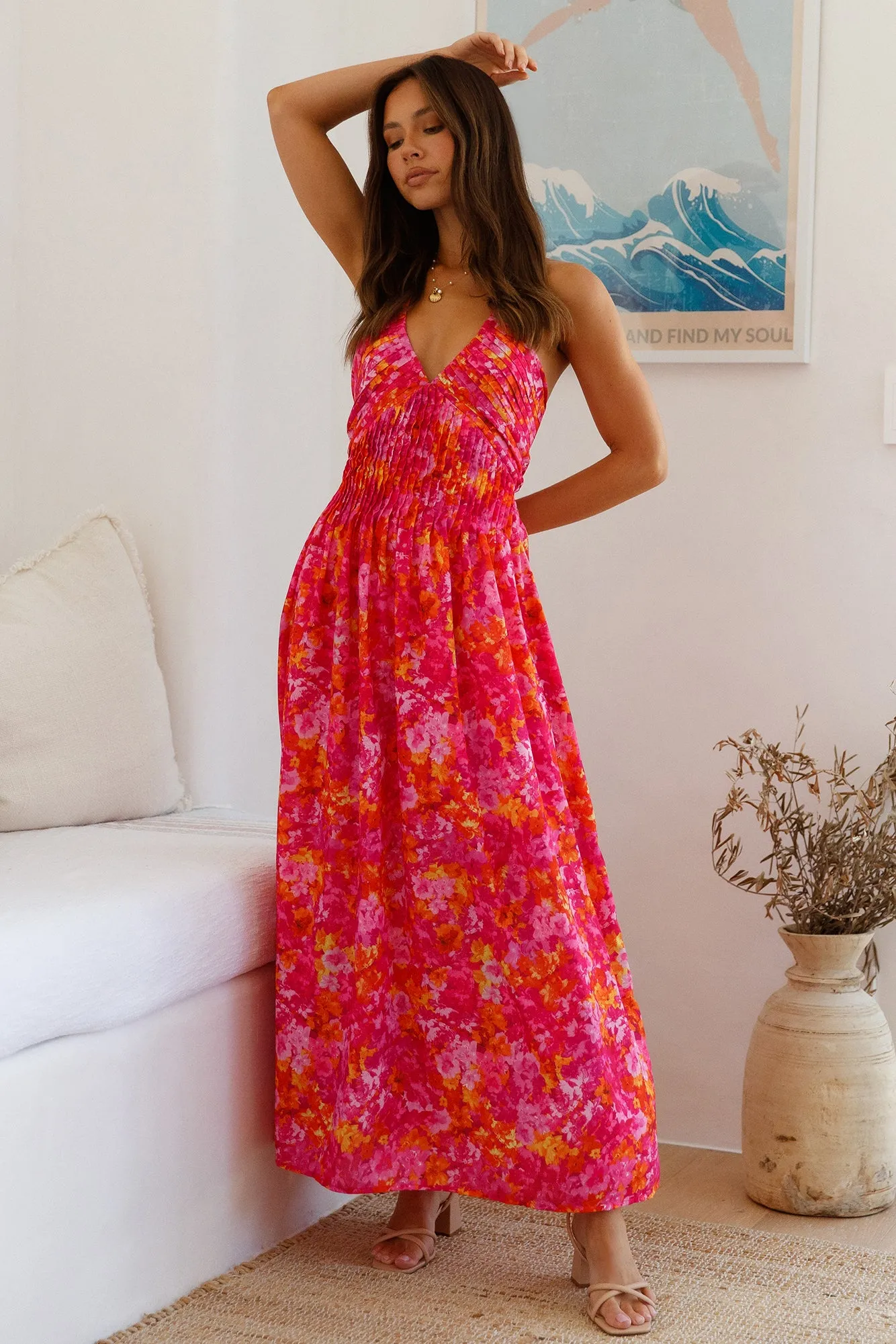 Cross My Heart Maxi Dress Pink sold by Fortunate One product image thumbnail 3