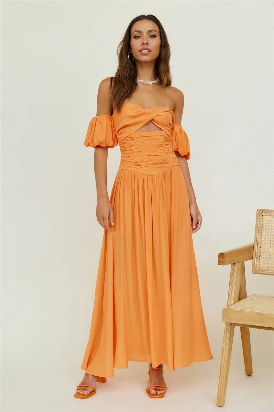 Clementine Maxi Dress Orange sold by Fortunate One product image thumbnail 4