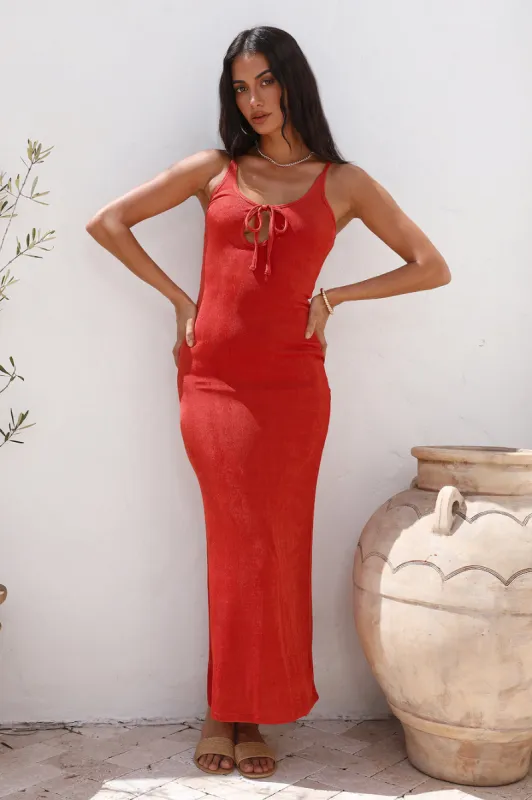 CHARLIE HOLIDAY Arlo Midi Dress Raspberry sold by Fortunate One