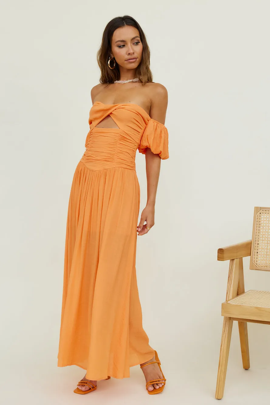 Clementine Maxi Dress Orange sold by Fortunate One product image thumbnail 5