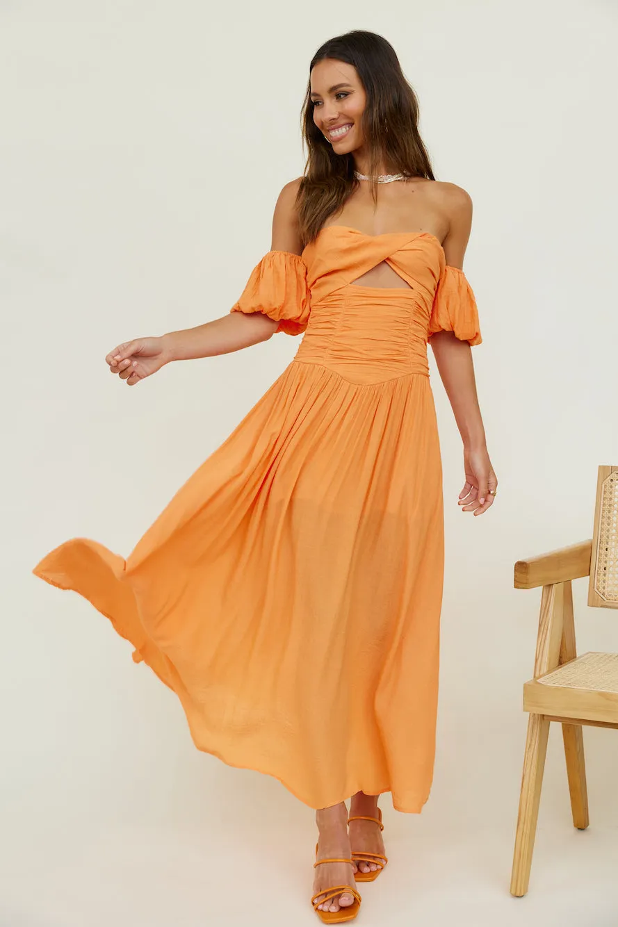 Clementine Maxi Dress Orange sold by Fortunate One product image thumbnail 2