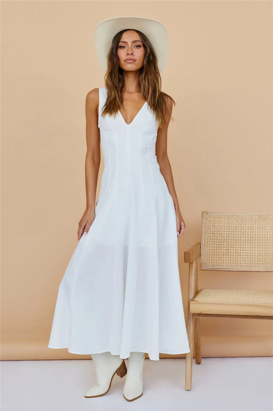 Open Meadows Maxi Dress White sold by Fortunate One product image thumbnail 3