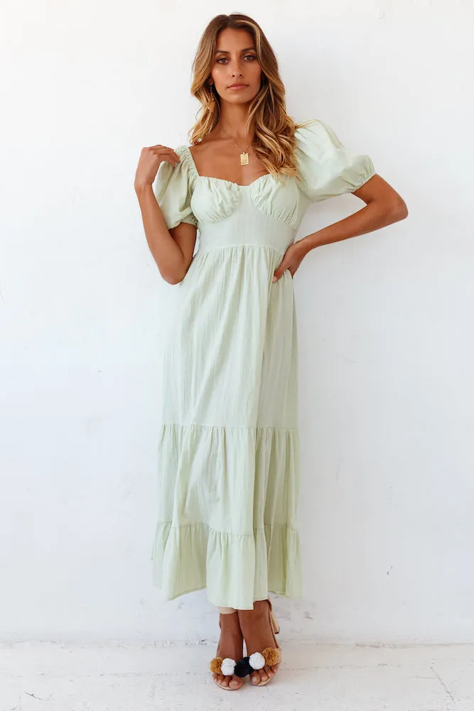Summer Road-trip Maxi Dress Sage sold by Fortunate One
