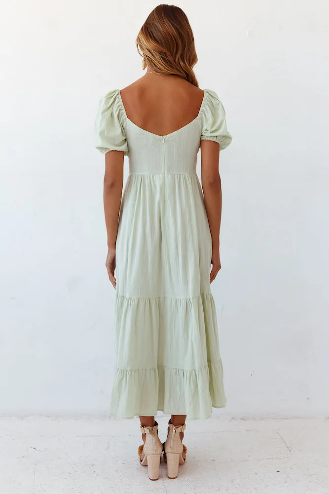 Summer Road-trip Maxi Dress Sage sold by Fortunate One product image thumbnail 5