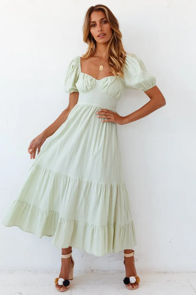 Summer Road-trip Maxi Dress Sage sold by Fortunate One product image thumbnail 2