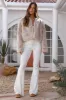 Day By Day Faux Fur Cropped Jacket Beige sold by Fortunate One