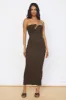 Timeless Treasures Maxi Dress Brown sold by Fortunate One