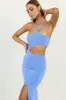 Glassy Sky Midi Dress Blue sold by Fortunate One