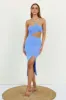 Glassy Sky Midi Dress Blue sold by Fortunate One
