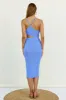 Glassy Sky Midi Dress Blue sold by Fortunate One