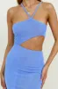 Glassy Sky Midi Dress Blue sold by Fortunate One