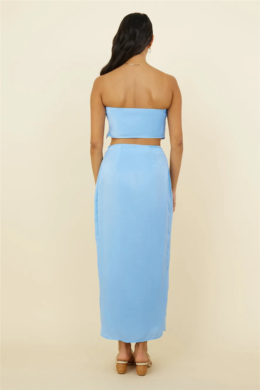 The Right Place Maxi Skirt Blue sold by Fortunate One product image thumbnail 5
