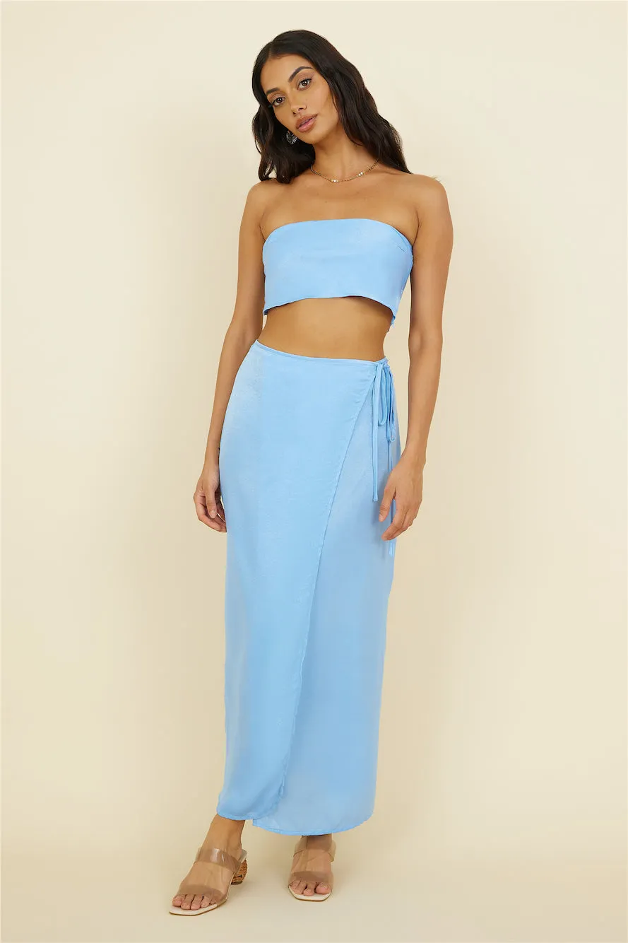 The Right Place Maxi Skirt Blue sold by Fortunate One product image thumbnail 2
