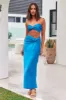 Star In The Night Maxi Skirt Blue sold by Fortunate One