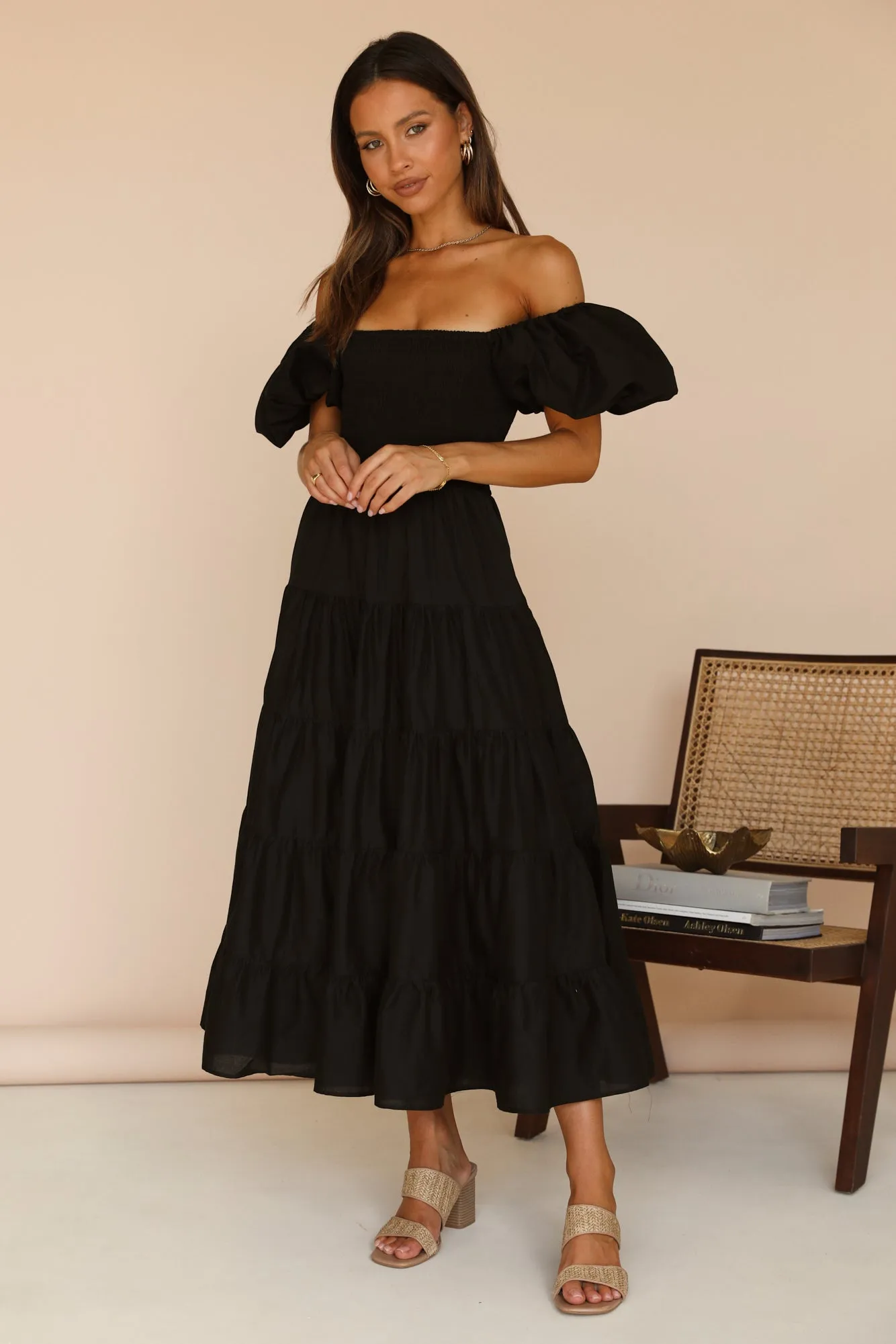 Adela Maxi Dress Black sold by Fortunate One product image thumbnail 2