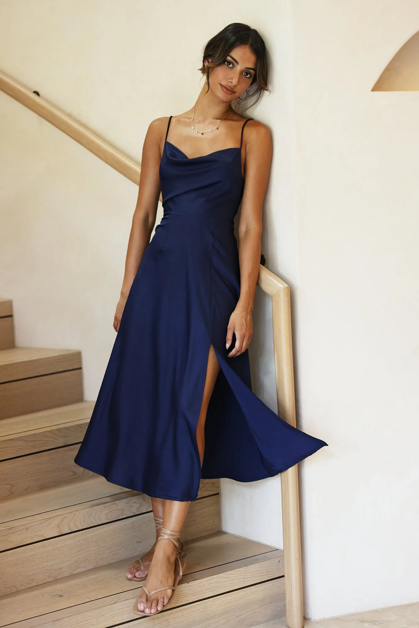 Love Games Maxi Dress Navy sold by Fortunate One product image thumbnail 2